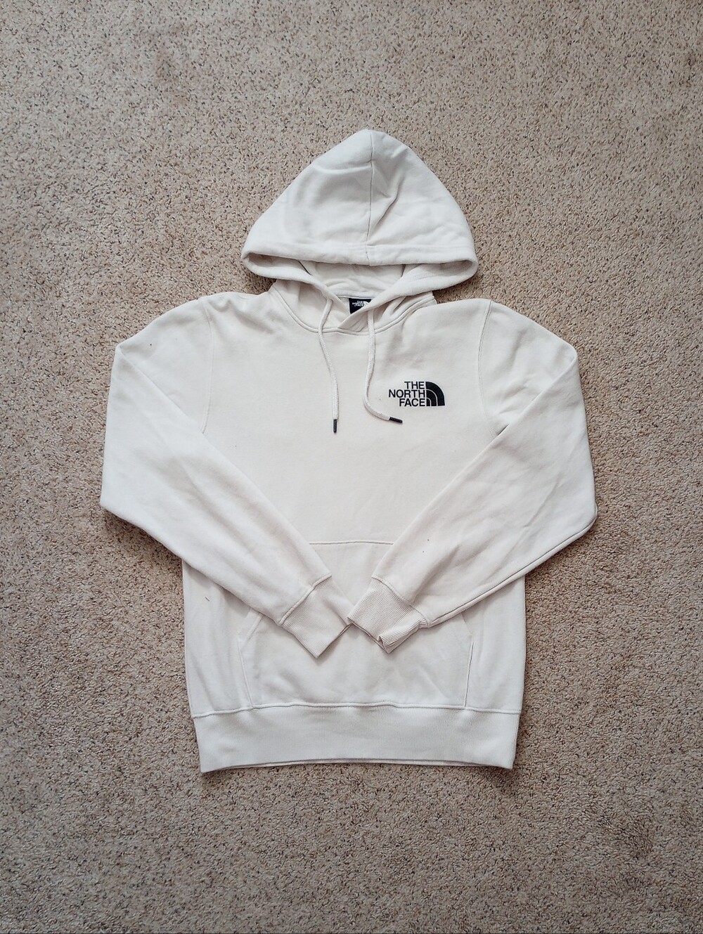 The North Face White & Black Hoodie Never Stop Exploring Men's XS